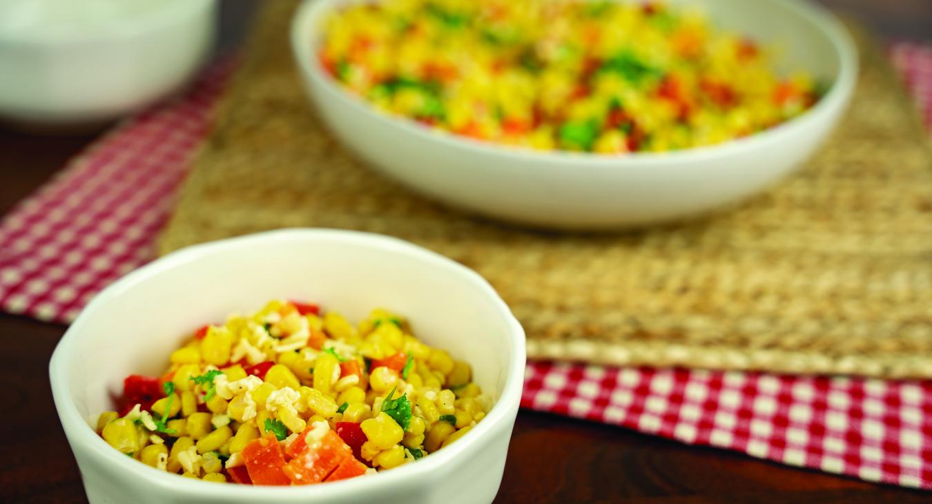 Queso Cheese Corn Salad