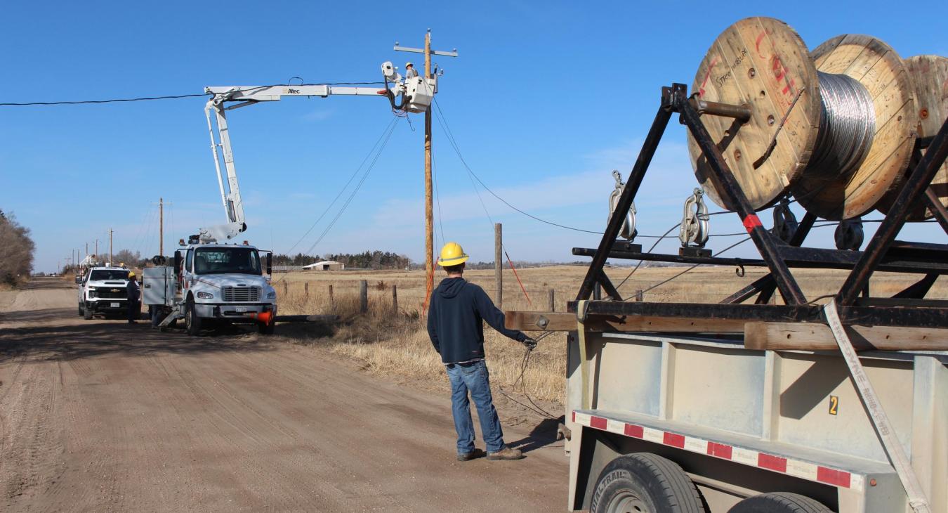 Installing a new power line