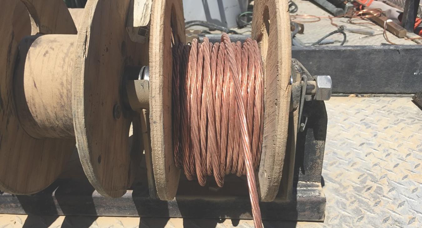 spool of copper